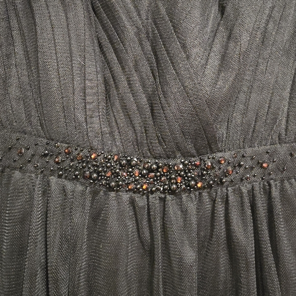 Adrianna Papell black tulle cocktail dress - Picture 8 of 9